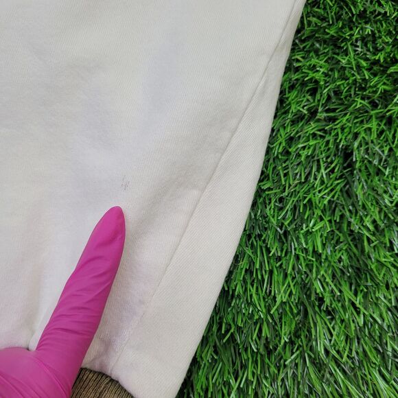 Vintage 90s Nutmeg Ringer Sweatshirt XL 26x27 White - Picture 13 of 13